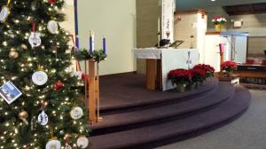 Christmas Eve church decorations